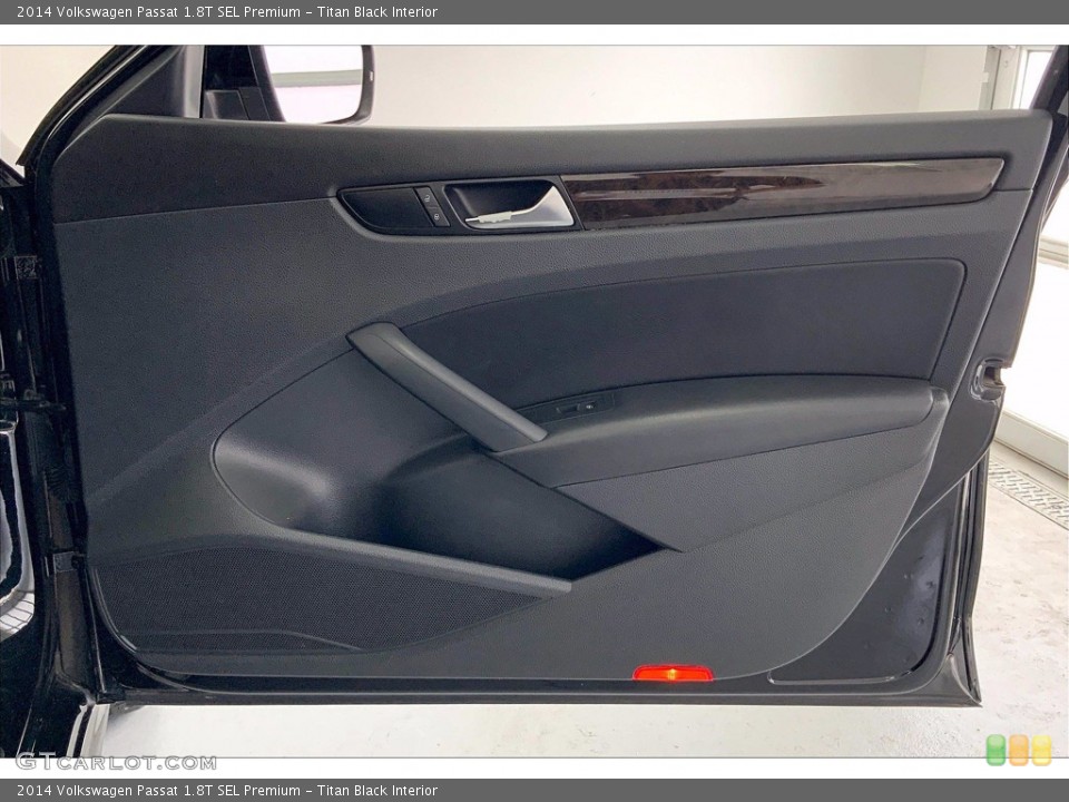 Titan Black Interior Door Panel for the 2014 Volkswagen Passat 1.8T SEL Premium #142424764