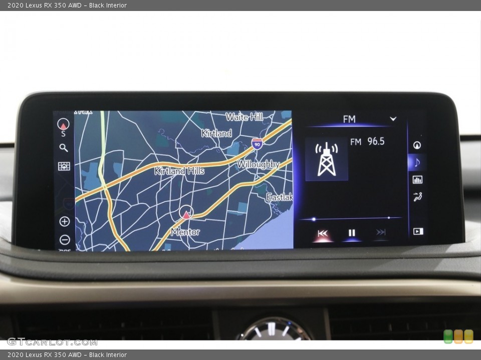 Black Interior Navigation for the 2020 Lexus RX 350 AWD #142424800