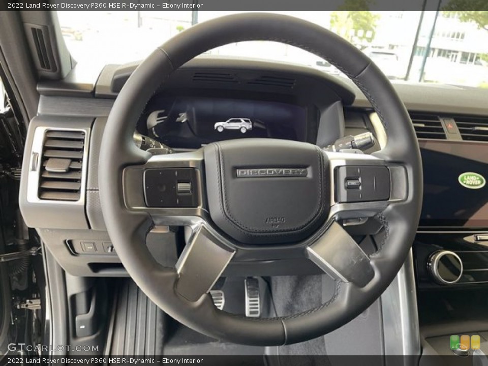 Ebony Interior Steering Wheel for the 2022 Land Rover Discovery P360 HSE R-Dynamic #142428457