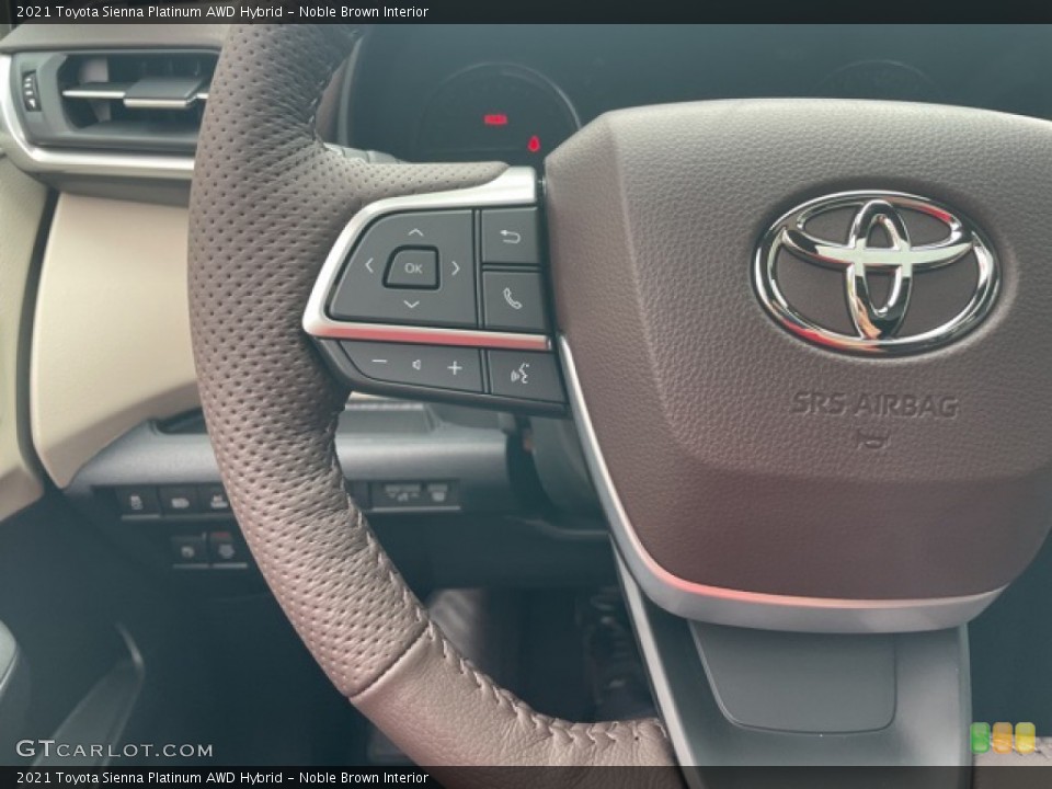 Noble Brown Interior Steering Wheel for the 2021 Toyota Sienna Platinum AWD Hybrid #142429533