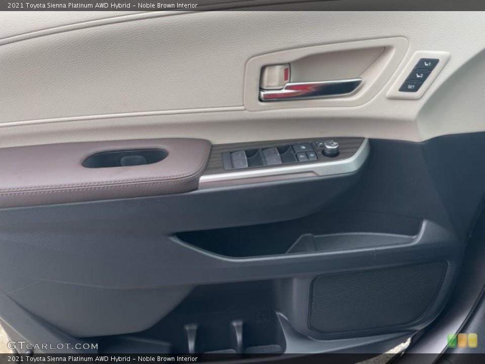 Noble Brown Interior Door Panel for the 2021 Toyota Sienna Platinum AWD Hybrid #142429657