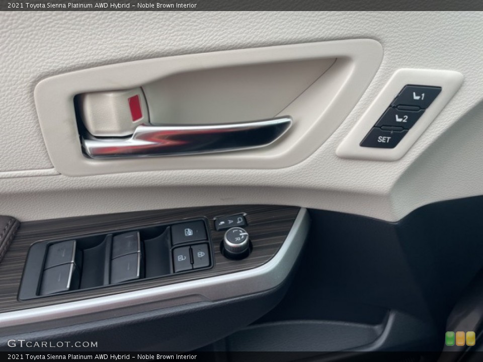 Noble Brown Interior Door Panel for the 2021 Toyota Sienna Platinum AWD Hybrid #142429675