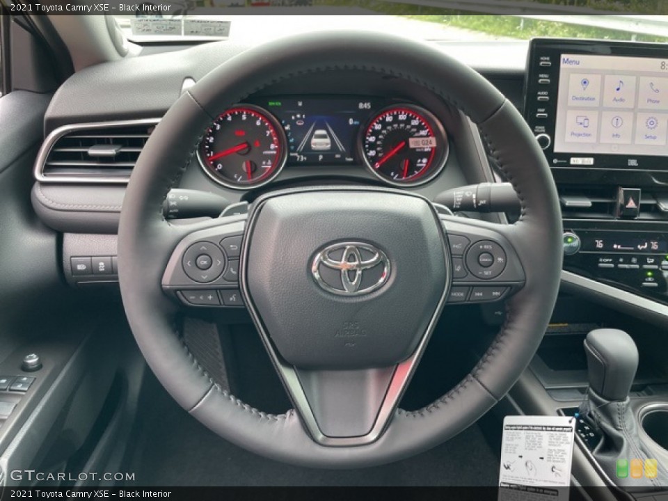 Black Interior Steering Wheel for the 2021 Toyota Camry XSE #142430460
