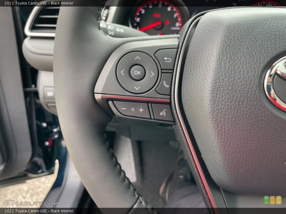Black Interior Steering Wheel for the 2021 Toyota Camry XSE #142430572