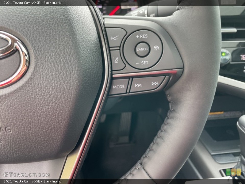 Black Interior Steering Wheel for the 2021 Toyota Camry XSE #142430611