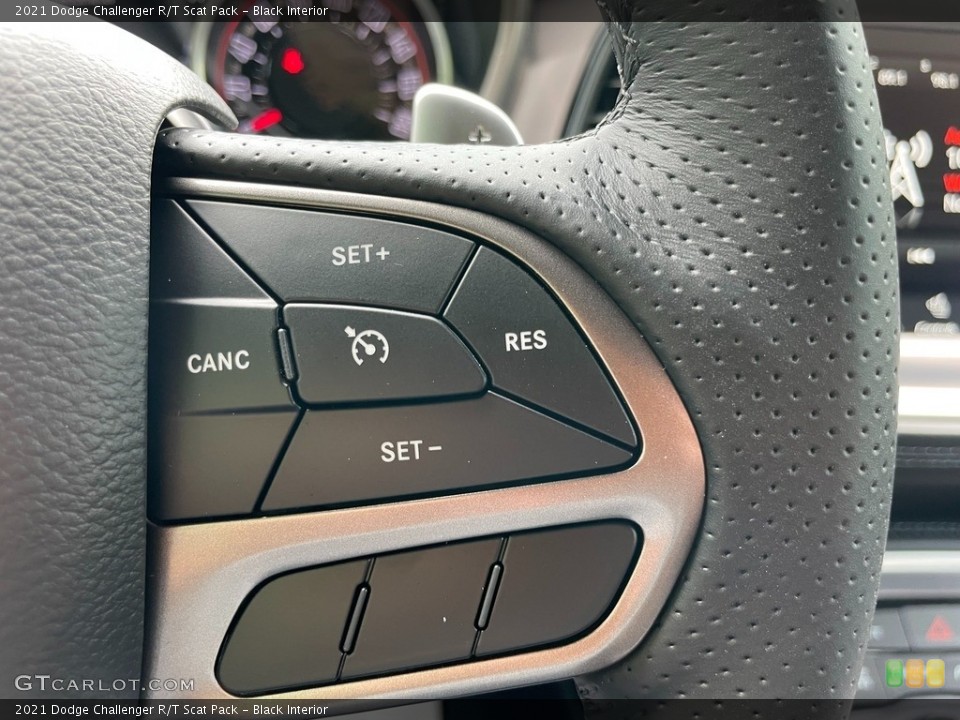 Black Interior Steering Wheel for the 2021 Dodge Challenger R/T Scat Pack #142430830