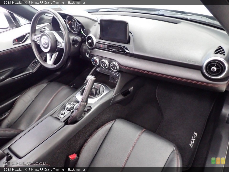 Black Interior Dashboard for the 2019 Mazda MX-5 Miata RF Grand Touring #142431913