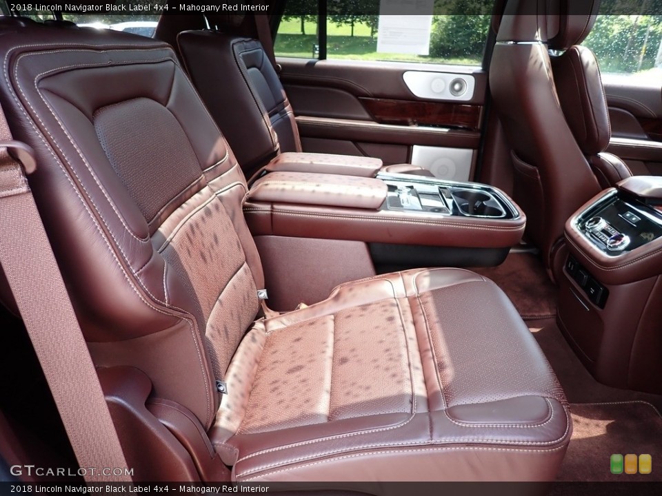 Mahogany Red Interior Rear Seat for the 2018 Lincoln Navigator Black Label 4x4 #142433428