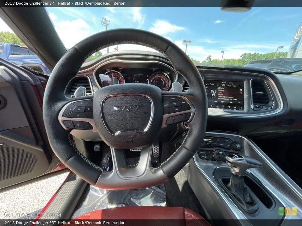 Black/Demonic Red Interior Dashboard for the 2018 Dodge Challenger SRT Hellcat #142435794