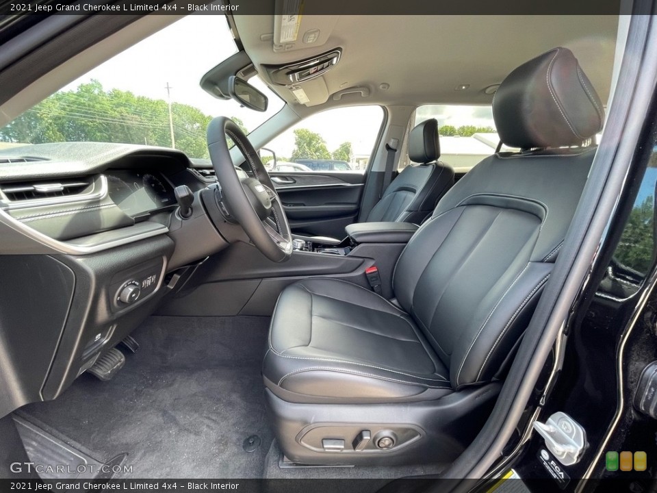 Black Interior Front Seat for the 2021 Jeep Grand Cherokee L Limited 4x4 #142435923