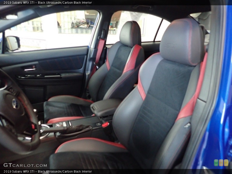 Black Ultrasuede/Carbon Black Interior Front Seat for the 2019 Subaru WRX STI #142435935