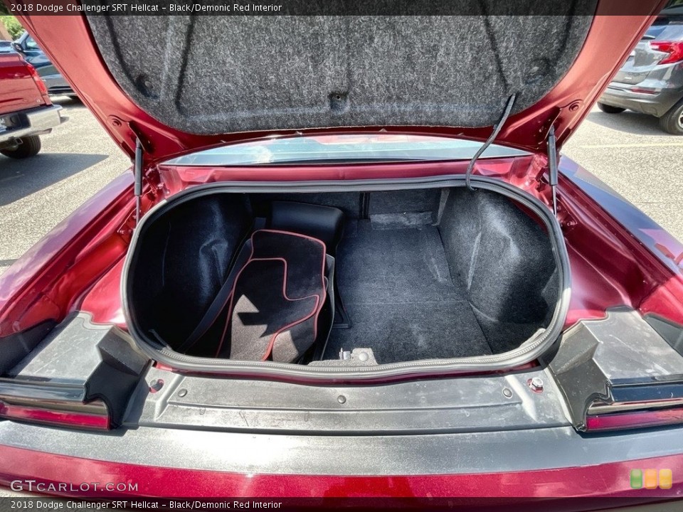 Black/Demonic Red Interior Trunk for the 2018 Dodge Challenger SRT Hellcat #142435959