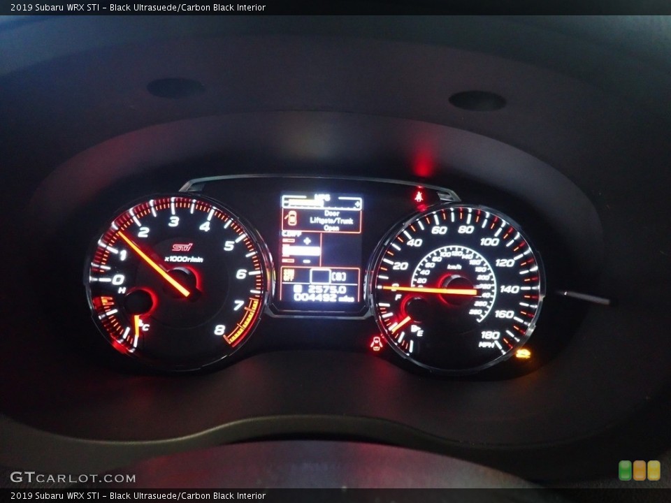 Black Ultrasuede/Carbon Black Interior Gauges for the 2019 Subaru WRX STI #142436028