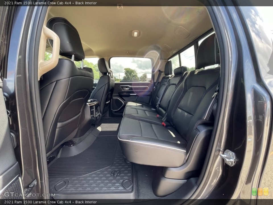 Black Interior Rear Seat for the 2021 Ram 1500 Laramie Crew Cab 4x4 #142436199