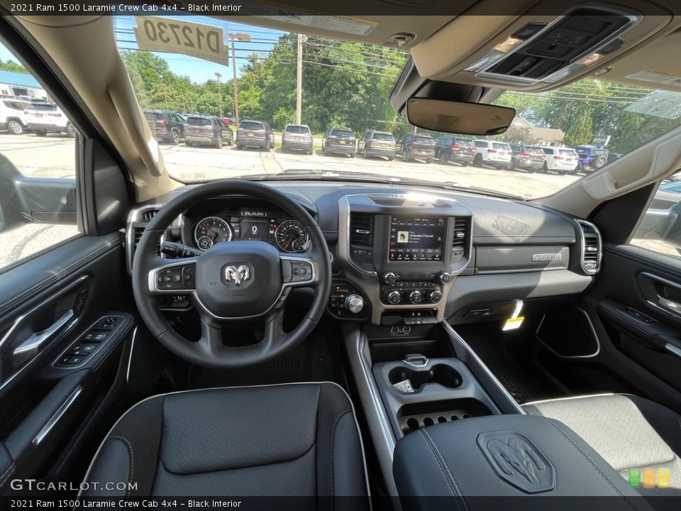 Black Interior Photo for the 2021 Ram 1500 Laramie Crew Cab 4x4 #142436220