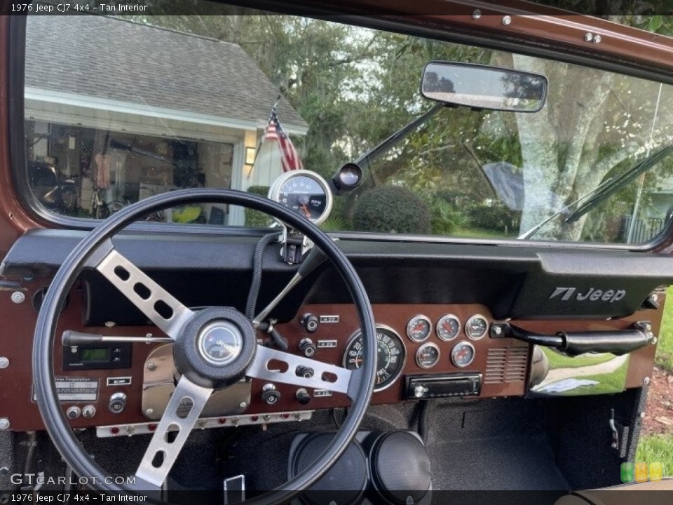 Tan Interior Dashboard for the 1976 Jeep CJ7 4x4 #142436301