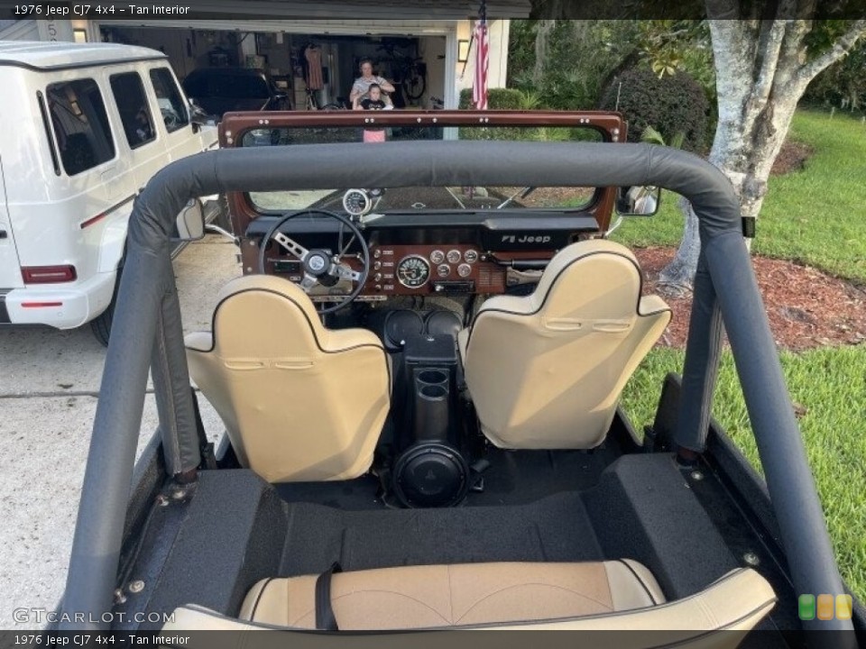 Tan Interior Rear Seat for the 1976 Jeep CJ7 4x4 #142436391