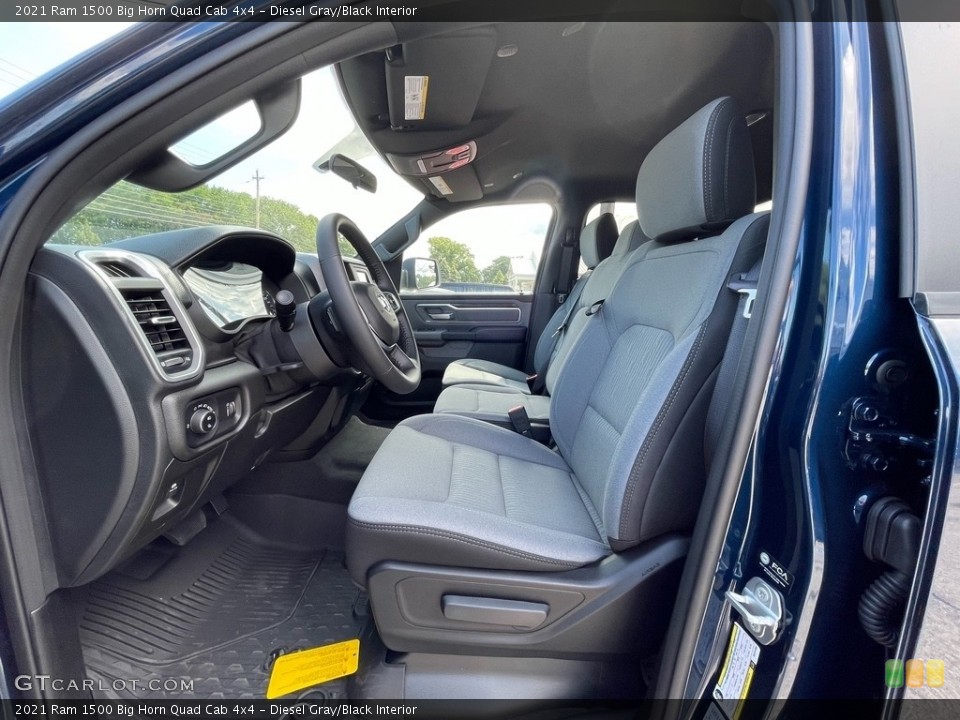 Diesel Gray/Black Interior Photo for the 2021 Ram 1500 Big Horn Quad Cab 4x4 #142436403