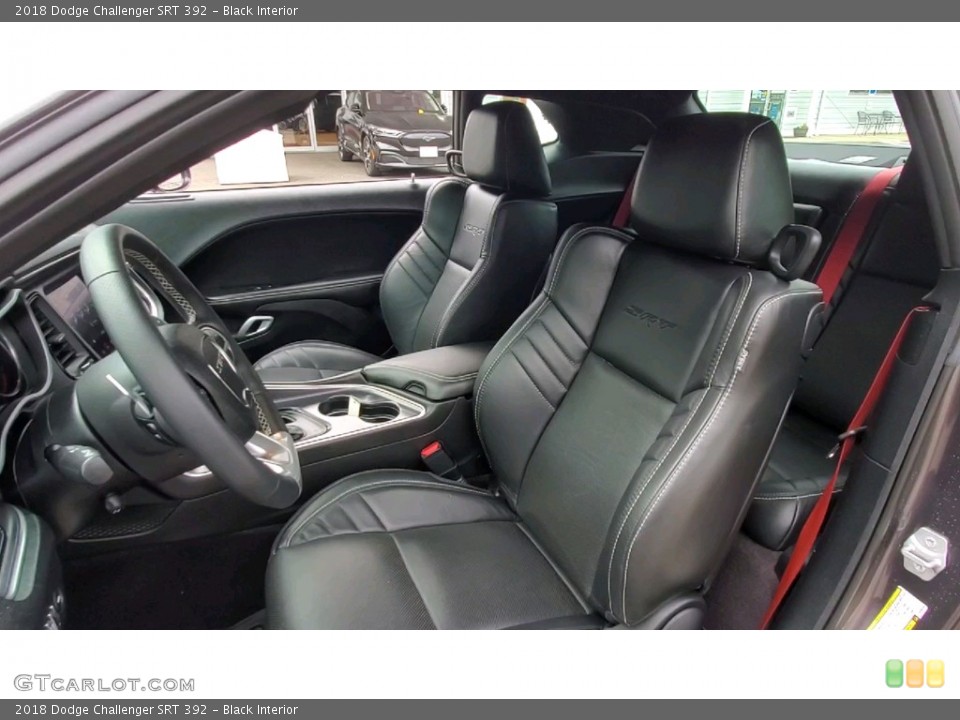 Black Interior Front Seat for the 2018 Dodge Challenger SRT 392 #142437398