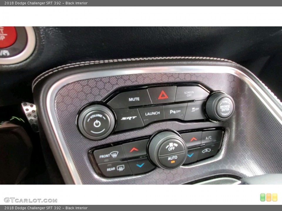 Black Interior Controls for the 2018 Dodge Challenger SRT 392 #142437458