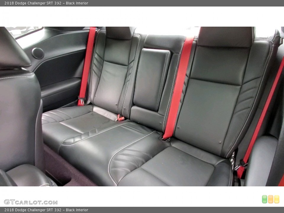 Black Interior Rear Seat for the 2018 Dodge Challenger SRT 392 #142437489
