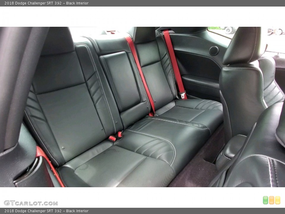 Black Interior Rear Seat for the 2018 Dodge Challenger SRT 392 #142437567