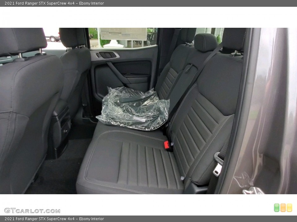 Ebony Interior Rear Seat for the 2021 Ford Ranger STX SuperCrew 4x4 #142437861