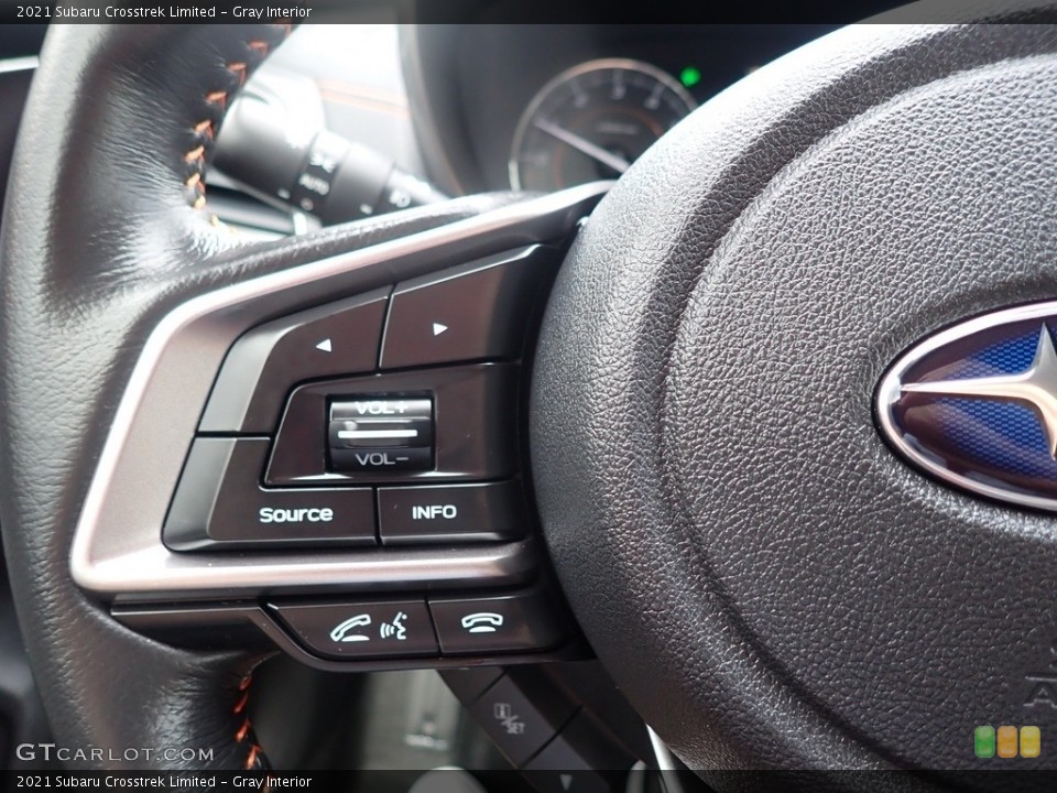 Gray Interior Steering Wheel for the 2021 Subaru Crosstrek Limited #142440160