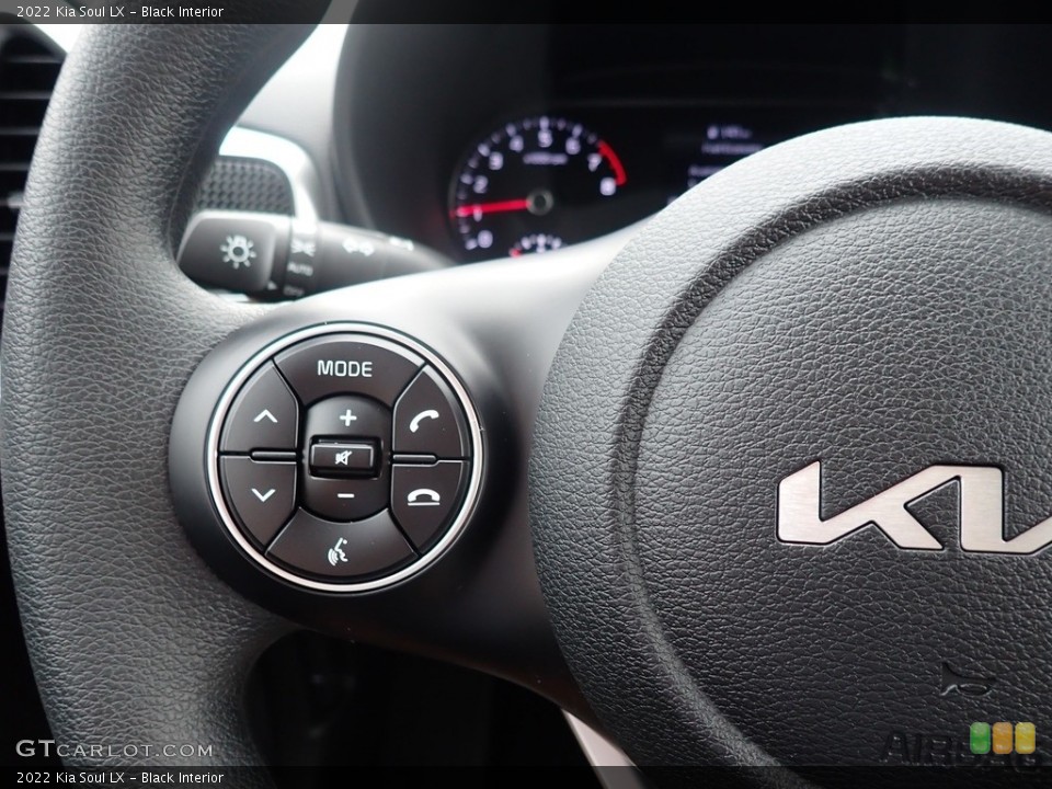 Black Interior Steering Wheel for the 2022 Kia Soul LX #142441222