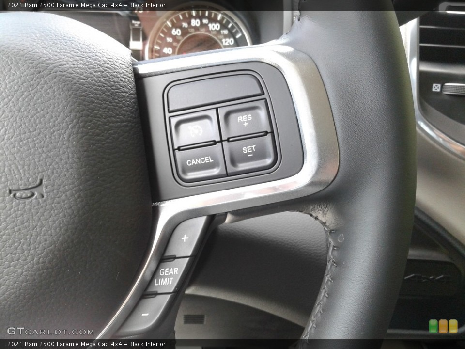 Black Interior Steering Wheel for the 2021 Ram 2500 Laramie Mega Cab 4x4 #142441971