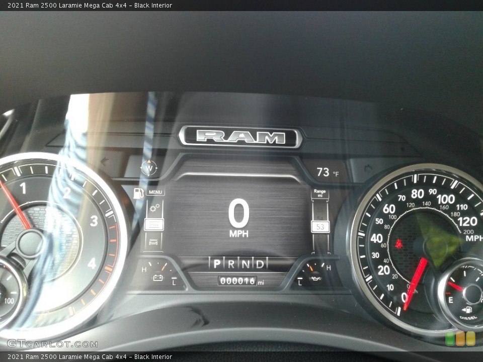 Black Interior Gauges for the 2021 Ram 2500 Laramie Mega Cab 4x4 #142441996
