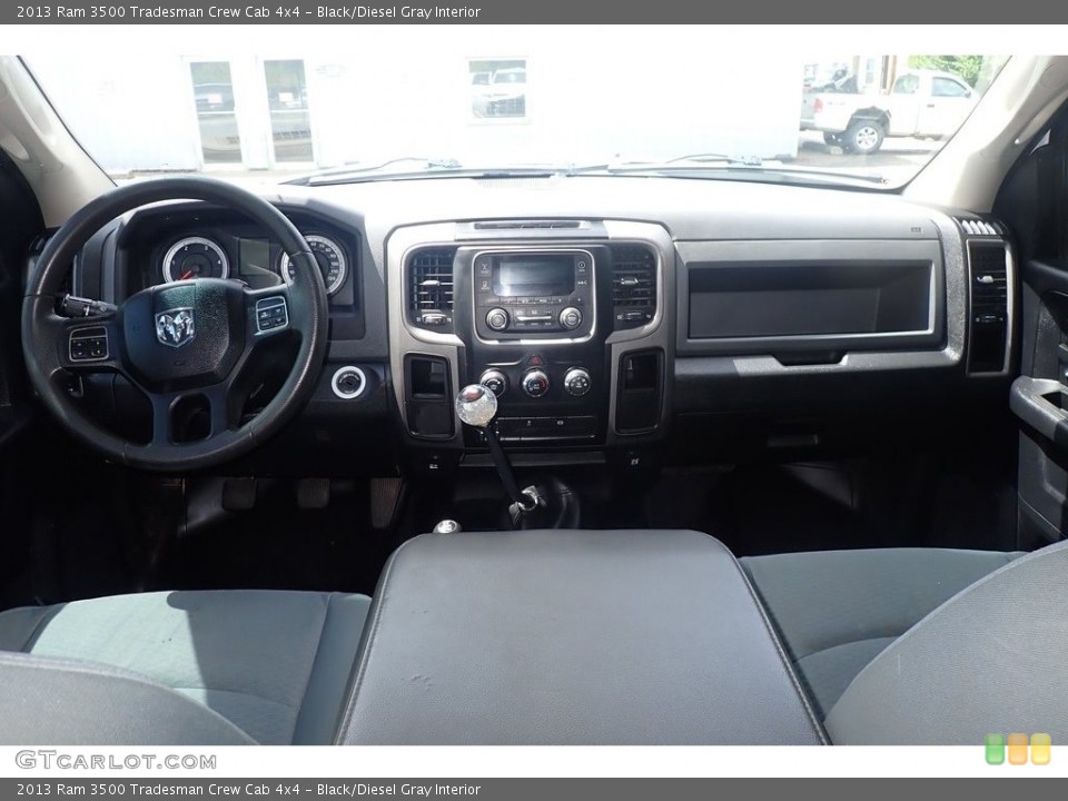Black/Diesel Gray Interior Dashboard for the 2013 Ram 3500 Tradesman Crew Cab 4x4 #142442581