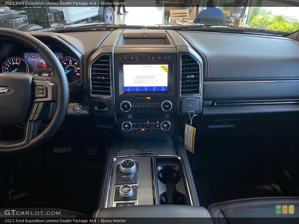 Ebony Interior Dashboard for the 2021 Ford Expedition Limited Stealth Package 4x4 #142443313