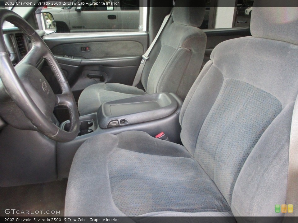 Graphite Interior Front Seat for the 2002 Chevrolet Silverado 2500 LS Crew Cab #142443559