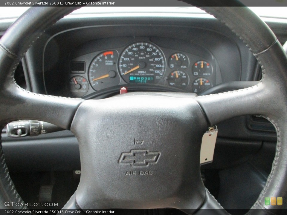 Graphite Interior Steering Wheel for the 2002 Chevrolet Silverado 2500 LS Crew Cab #142443700