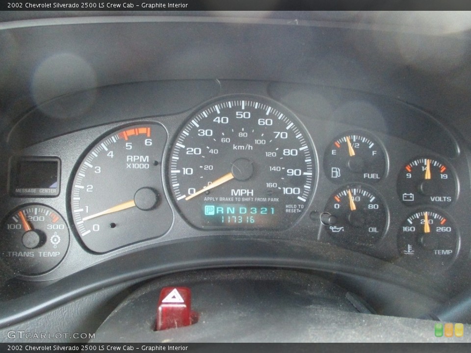 Graphite Interior Gauges for the 2002 Chevrolet Silverado 2500 LS Crew Cab #142443721