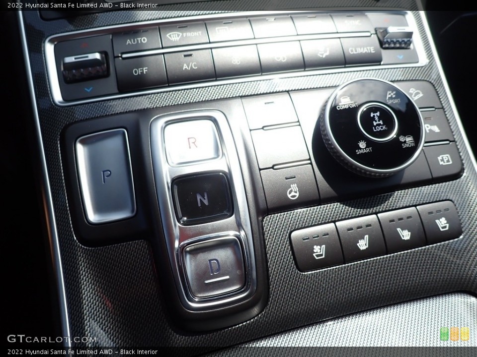 Black Interior Controls for the 2022 Hyundai Santa Fe Limited AWD #142444057