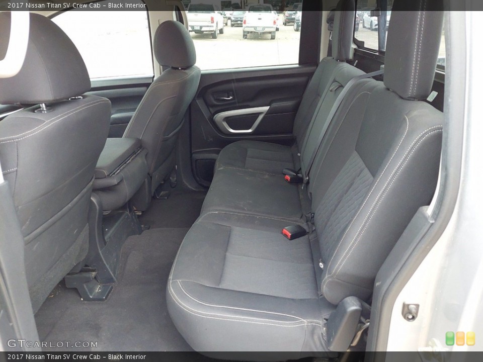 Black Interior Rear Seat for the 2017 Nissan Titan SV Crew Cab #142450317