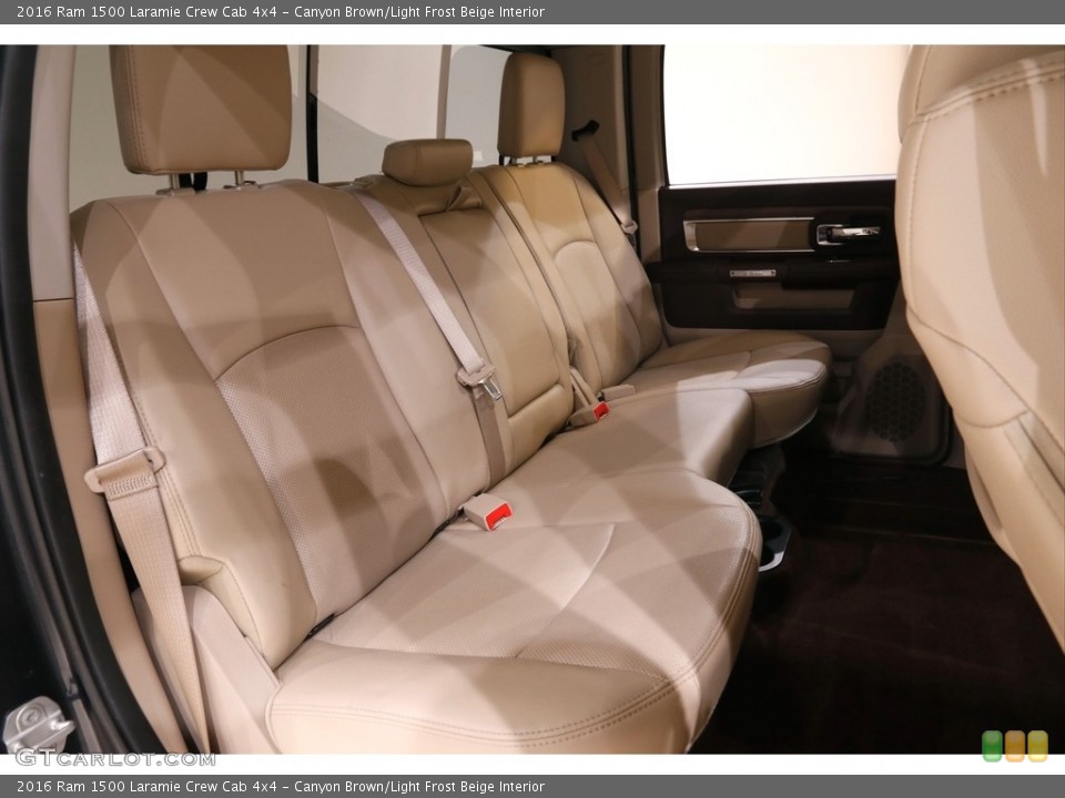 Canyon Brown/Light Frost Beige Interior Rear Seat for the 2016 Ram 1500 Laramie Crew Cab 4x4 #142454268