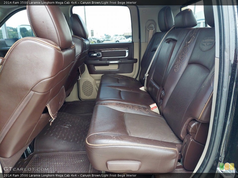 Canyon Brown/Light Frost Beige Interior Rear Seat for the 2014 Ram 3500 Laramie Longhorn Mega Cab 4x4 #142454520