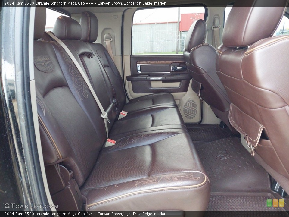 Canyon Brown/Light Frost Beige Interior Rear Seat for the 2014 Ram 3500 Laramie Longhorn Mega Cab 4x4 #142454717