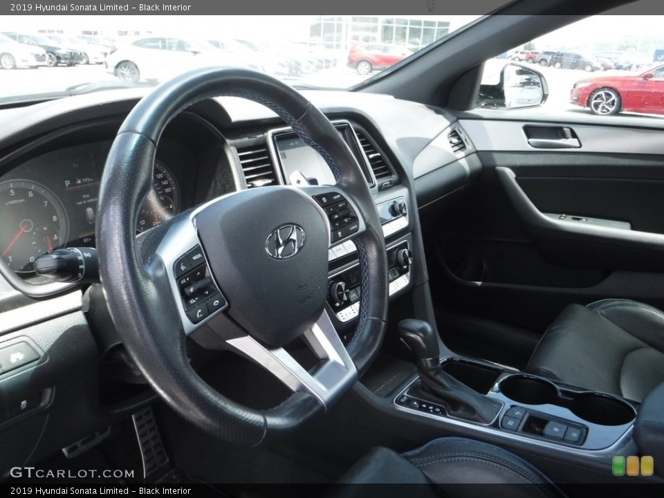 Black Interior Dashboard for the 2019 Hyundai Sonata Limited #142456407