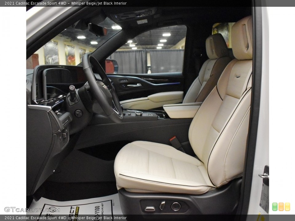 Whisper Beige/Jet Black Interior Photo for the 2021 Cadillac Escalade Sport 4WD #142456949