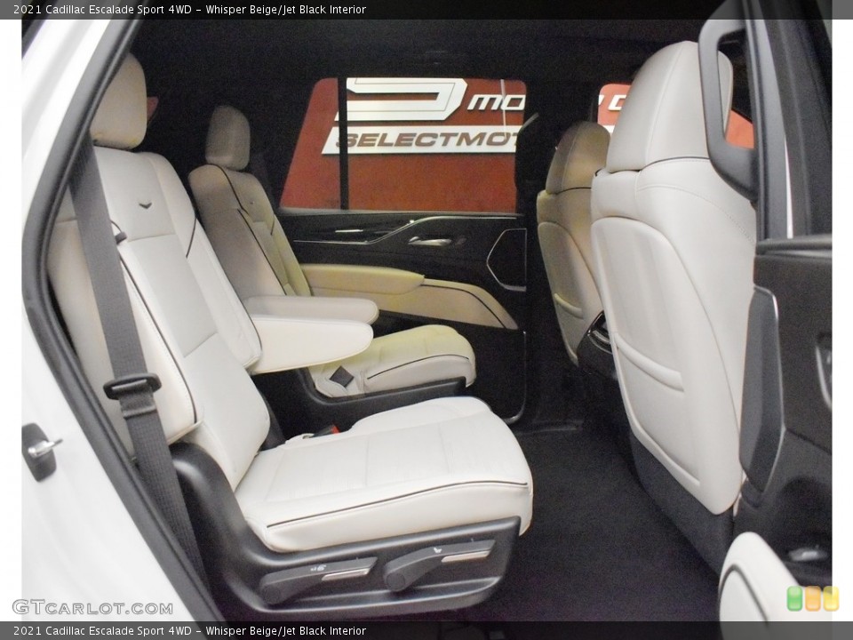 Whisper Beige/Jet Black Interior Rear Seat for the 2021 Cadillac Escalade Sport 4WD #142457117