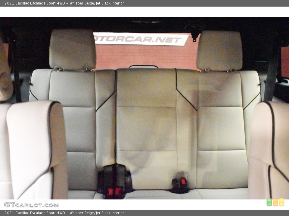 Whisper Beige/Jet Black Interior Rear Seat for the 2021 Cadillac Escalade Sport 4WD #142457147