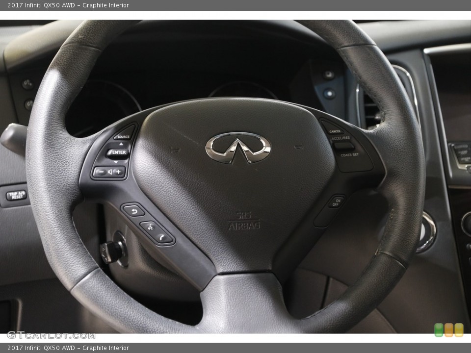 Graphite Interior Steering Wheel for the 2017 Infiniti QX50 AWD #142457375