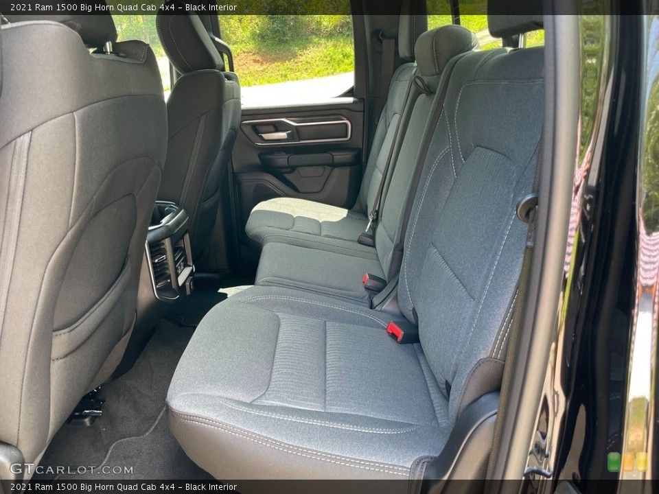 Black Interior Rear Seat for the 2021 Ram 1500 Big Horn Quad Cab 4x4 #142457759