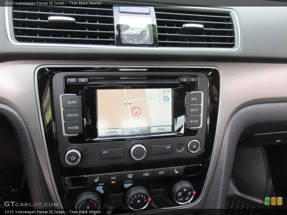Titan Black Interior Controls for the 2015 Volkswagen Passat SE Sedan #142459082