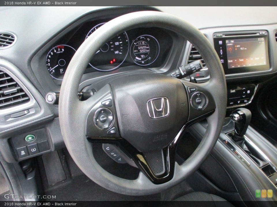Black Interior Steering Wheel for the 2018 Honda HR-V EX AWD #142461653