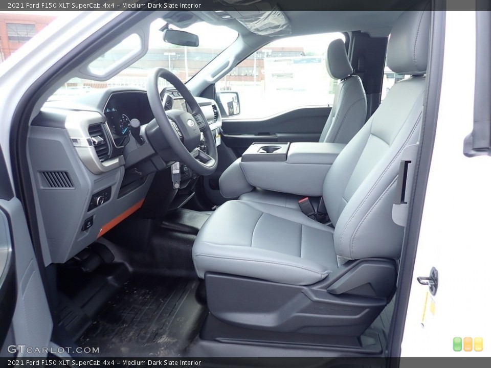Medium Dark Slate Interior Photo for the 2021 Ford F150 XLT SuperCab 4x4 #142464496